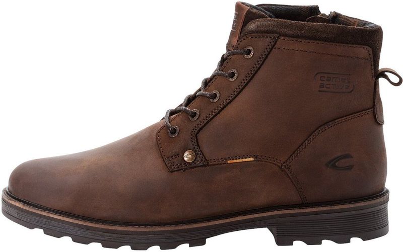 Veterboots - Effen - Leer - Ronde Neus - Ritssluiting