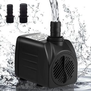 Aquariumpomp 25 watt 1200 l/u waterpomp dompelpomp - transportpomp zwart 1200 l/u - krachtige aquariumpomp fonteinpomp