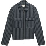 TOM TAILOR Damesblazer, 36552 - Hedendaagse Navy Check, XL