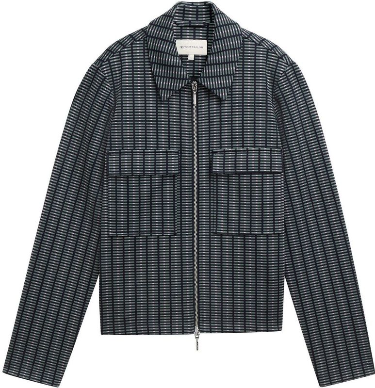 TOM TAILOR Damesblazer, 36552 - Hedendaagse Navy Check, XL