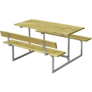 Kinderpicknicktafel vuren geimpregneerd - Basic met 1 rugleuning