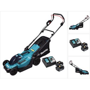 Makita DLM 330 RM2 accugrasmaaier 18 V 33 cm 30 l + 2x accu 4.0 Ah + lader