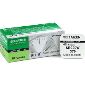 Seiko SR920W 370 - Horloge Zilveroxide 10 stuks