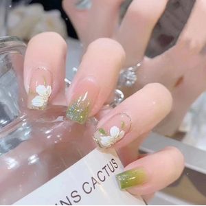 verymeet-24Plaknagels-Press On Nails -delicate & comfartable-Fairy groene druiven stijl