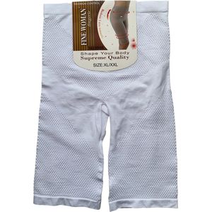 Shapewear Billen/Benen/Buik - Corrigerend Ondergoed Dames - Wit - Maat XL/XXL