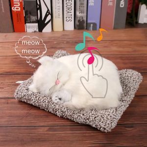 Klikkopers® - Miauwende Kat - Kawaii knuffel - Miauwende Katje -Knuffel Kat Wit - Squishy - Kawaii Kussen - Squishy - Squish Knuffel - Witte Kat Knuffel