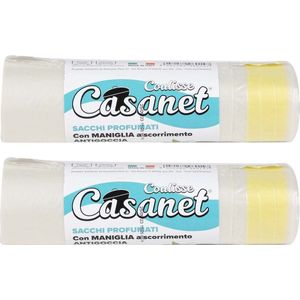 Afvalzakken/vuilniszakken/containerzakken - vanille geur - 30x - 50 liter - wit - ruikt lekker