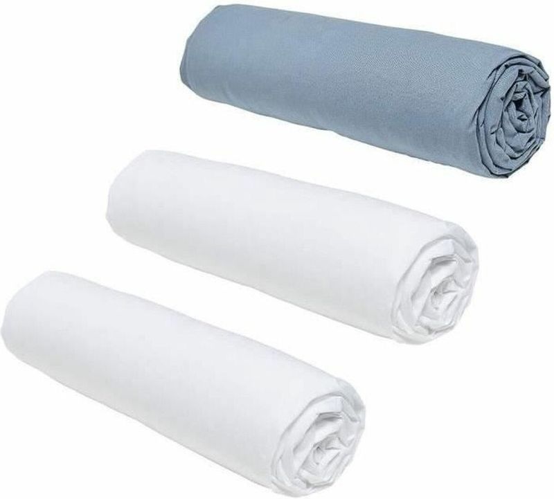 TODAY - Essential - Fitted Sheet - Denim - 100% Katoen, 140 x 190 cm