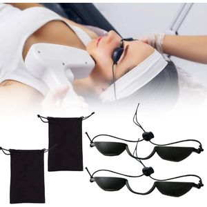 Veiligheidsbril - Zwart - Zachte Siliconen - Duurzaam - UV-bescherming - 2 Stuks