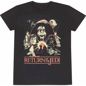 Star Wars Return of the Jedi Heren T-shirt - zwart - S