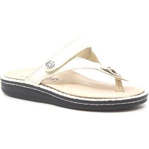 Finn Comfort - Alexandria S - Teenslipper - Beige/Goud - Wijdte H