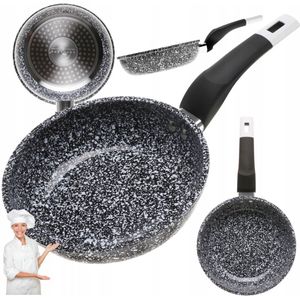 Granit Wokpan 22cm - Anti-aanbak, Geschikt voor Inductie & Gas