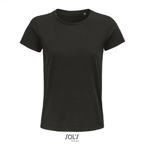 SOL'S - Pioneer T-Shirt dames - Zwart - 100% Biologisch Katoen - 3XL