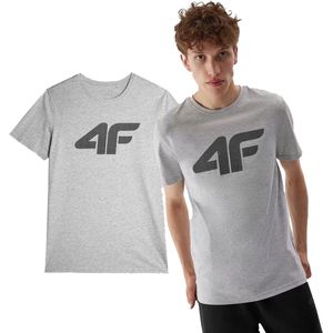 4F Heren T-shirt AW23TTSHM0877 Grijs maat XXL