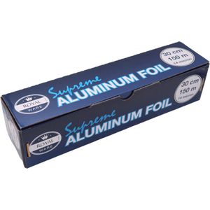 Aluminiumfolie - Eco - 30 cm x 150m - Koken, Bakken, Bewaren, Verpakken - Huishoudfolie - Royal Ware