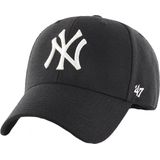 Brand '47 - MLB - Snapback - Baseball Cap - MVP - Wol - Logo Cap - New York Yankees - Verstelbaar - Volwassenen - Zwart - One Size