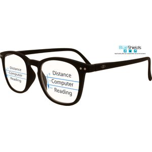 BlueShields by Noci Eyewear YAB215 Jibz Multifocale Computerbril +3.00 - Zwart