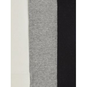 Set van 3 - Meisjesleggings - Gechineerd Grijs - Oeko-Tex Standard 100