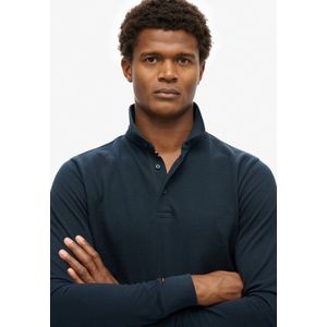 Superdry Cotton Long Sleeve Pique Polo Heren - Maat XXL