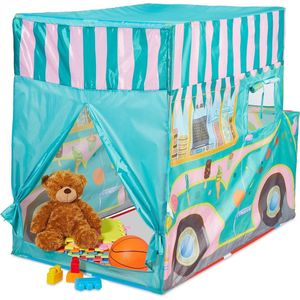 Speeltent Ice cream truck - Grote kindertent voor binnen & buiten - 100x70x120 cm - Vanaf 3 jaar - Kleurrijk