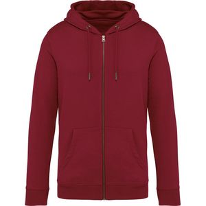 Native Spirit Ecologische uniseks sweater met capuchon en rits NS402 - Hibiscus Red - 4XL