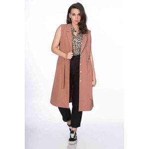 Dancing Days - SLEEVELESS COVER OVER LONG LINE Jacket - S - Roze