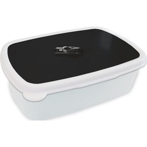 Broodtrommel Wit - Lunchbox - Brooddoos - Zwart - Camera - Design - Wit - 18x12x6 cm - Volwassenen