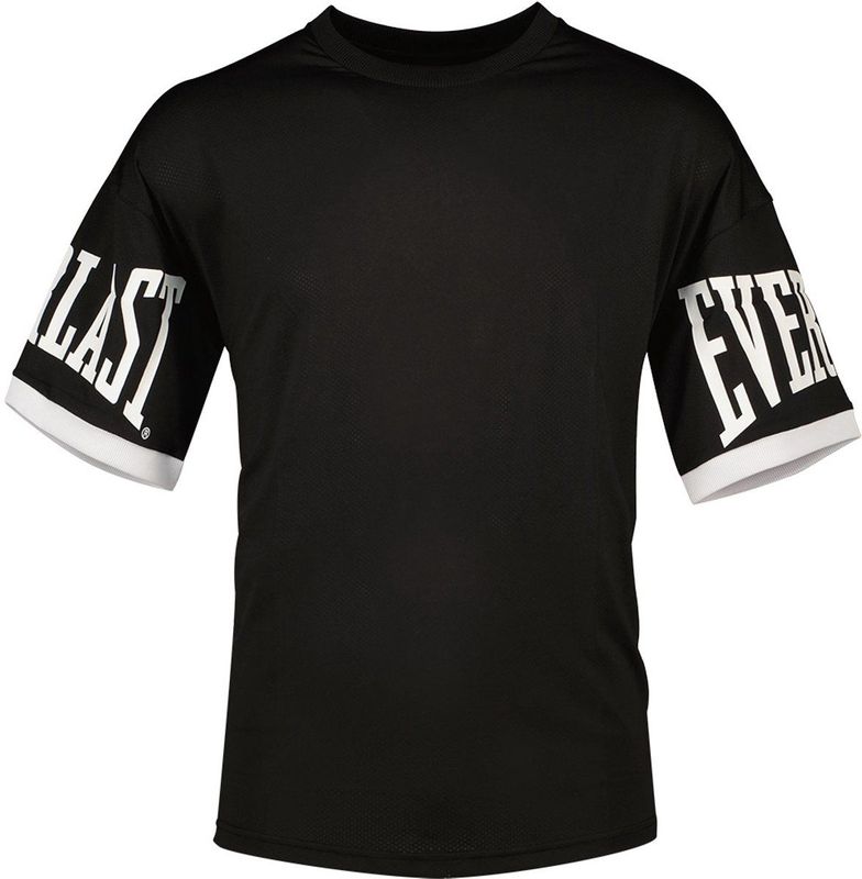 Everlast - Racing Collectie - Mesh Stretch T-shirt - Zwart - Korte Mouwen