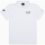 EA7voor jongens. 8NBF23_BJEMZ Tennis Pro Boy polo in marineblauw VENTUS7 technische stof (10Años= 142cm), Casual, Polyamide, Korte mouwen, k