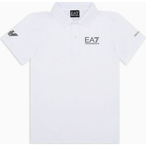 EA7voor jongens. 8NBF23_BJEMZ Tennis Pro Boy polo in marineblauw VENTUS7 technische stof (10Años= 142cm), Casual, Polyamide, Korte mouwen, k