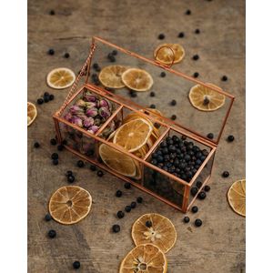 Giftbox Small : 3 botanicals voor Gin & Tonic in mooie glazen kist. Perfect geschenk voor elke Gin-liefhebber.