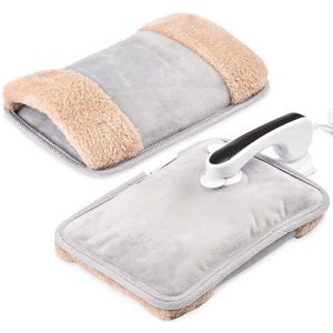 Vonia Elektrische Kruik - Warmtekruik - Kruik Met Handverwarmer - Warmtekussen - Warmtekruik - Draadloos - Nekwarmer - Buikwarmer - Rugverwarmer - Grijs