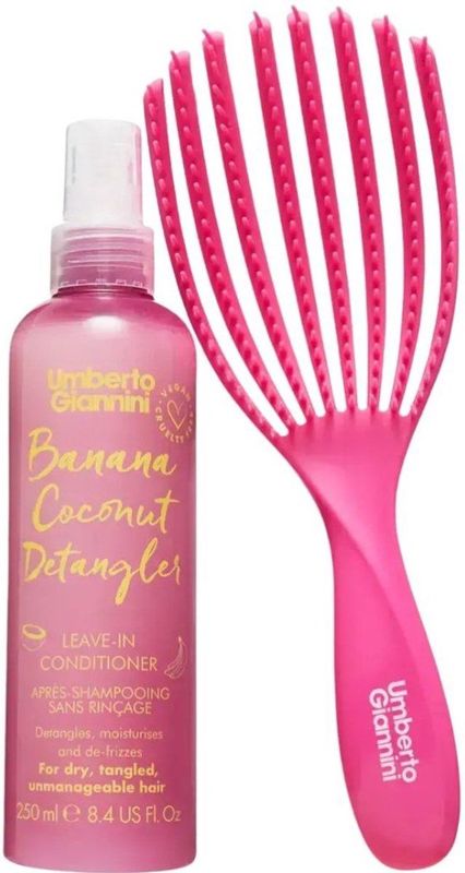 Umberto Giannini - Banana Detangling Duo - Conditioner - Geen Maat - 2 Stuks