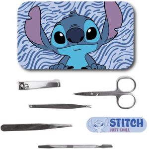 Stitch - Manicureset - Metalen Etui - Draagbare Beautyset - Just Chill