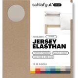 schlafgut Topper Easy Jersey Elasthan Hoeslaken XL - 180x200 - 200x220 496 Sand Mid