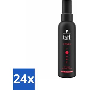 24 x Taft - Power 4 - Styling Gel Spray - 150 ml - Haarspray - Stylinggel - Sterke Hold - Haar Fixeren - Taft