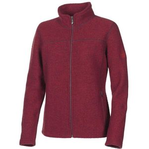 Ivanhoe - Beata - Dames Wollen Full-Zip Vest - Rood - 100% Gekookte Wol