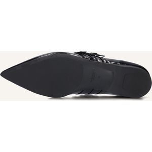 Loafers - Effen - Leer/Lak - Gesp Sluiting - Glanzend