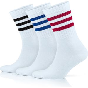GoWith-katoen sokken-sportsokken-3 paar-tennissokken heren-tennissokken dames-naadloze sokken-35-40