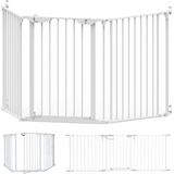 Noma Configure Gate Veiligheidshekje | Traphek met 3 Panelen | Haardscherm | 64 t/m 197,5 cm | Kleur Wit