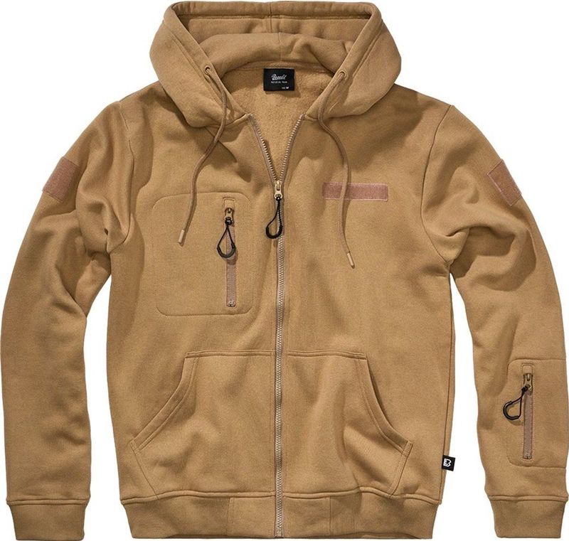 Brandit - Tactical Sweatshirt - Geborsteld Fleece - Met Rits