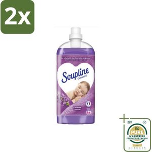Soupline - Wasverzachter - Lavendel - 56 Wasbeurten - 1.3L - Voordeelverpakking - 2 stuks - Wasgoed verzachten - Wasverzachter lavendel