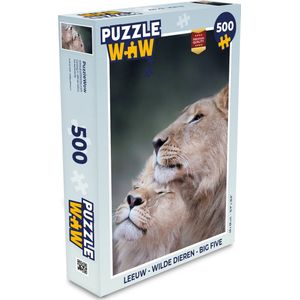 Puzzel Leeuw - Wilde dieren - Big Five - Legpuzzel - Puzzel 500 stukjes