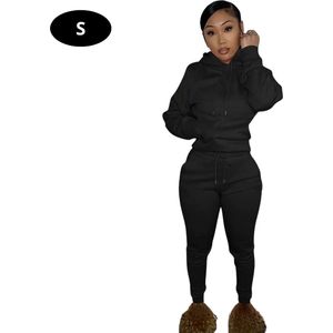 Livano Joggingpak Dames - Huispak - Volwassenen - Trainingspak - Comfortabel - Jogging Pak - Joggingsbroek - Zwart - S