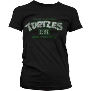 Teenage Mutant Ninja Turtles Dames Tshirt -XL- Turtles NY 1984 Zwart