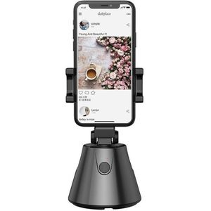 DrPhone GB1 Smartphone Gimbal 360 ° Graden – Gezichtsfoto Volgmodus - voor o.a Vlog Live & Video opnames / Foto's - Zwart