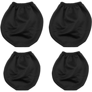 4-delige Auto Hoofdsteunhoezen Set - Zwart, Wasbaar en Elastisch, Universele Pasvorm voor Auto's, Bussen en Vans