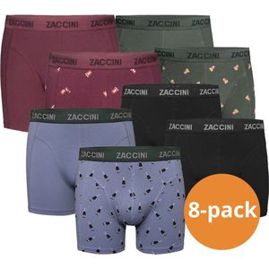 Zaccini boxershorts 8-Pack Verrassingspakket - Hussel/Mixed heren boxers pakket - Maat S