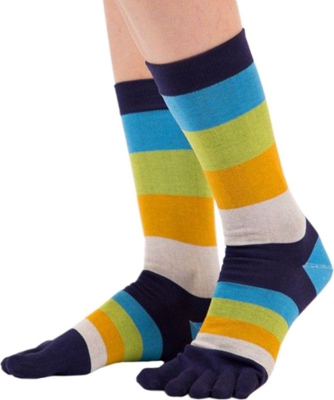 TOETOE - Everyday Mid-Calf - Heren Teensokken - Blauw - Maten 41-48