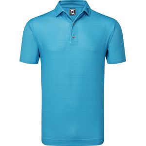 Golfpolo Heren Footjoy Octagon Print Lisle Blue Sky